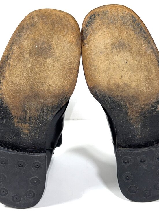 Prada Chelsea Boot Italian Leather Black Square Toe PullOn Elastic Ankle 9 US 10 main image 5